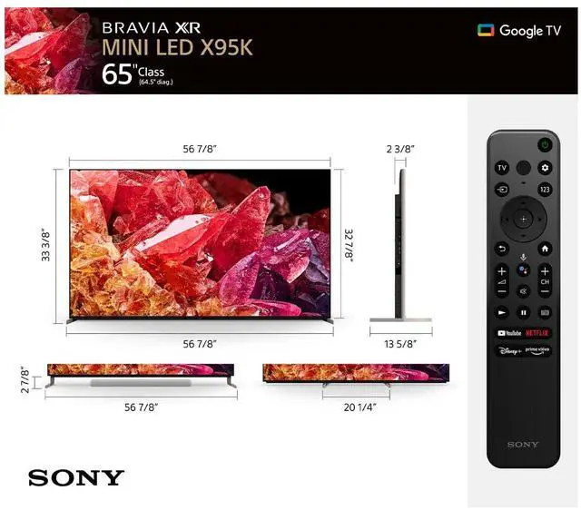 Alt view image 3 of 8 - SONY XR75X95K TVs