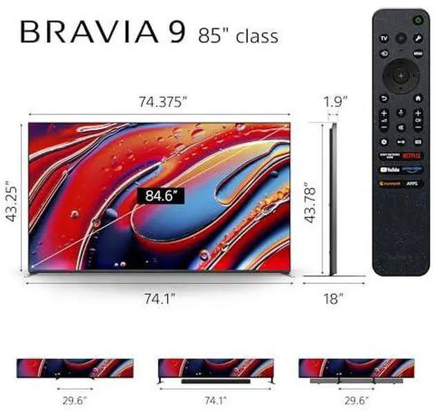 Alt view image 2 of 8 - SONY K85XR90 TVs