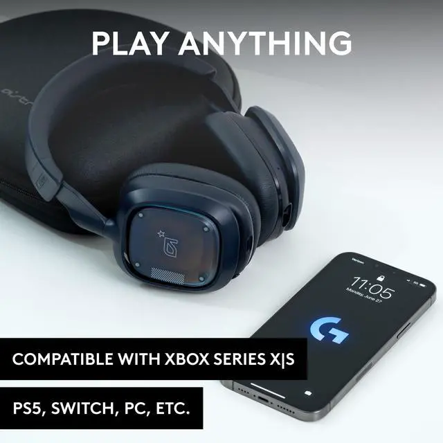 Alt view image 2 of 7 - Logitech Astro A30 Lightspeed Wireless Gaming Headset Xbox PC Blue Mic