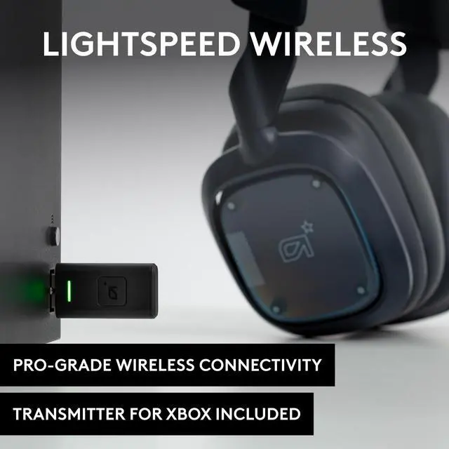 Alt view image 4 of 7 - Logitech Astro A30 Lightspeed Wireless Gaming Headset Xbox PC Blue Mic