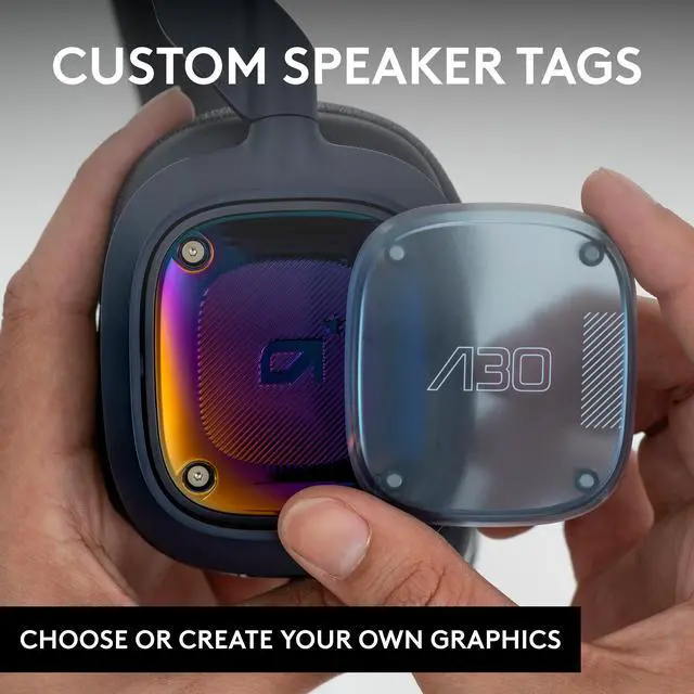 Alt view image 7 of 7 - Logitech Astro A30 Lightspeed Wireless Gaming Headset Xbox PC Blue Mic