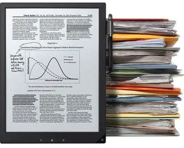 Alt view image 2 of 7 - Sony DPT-S1 Digital Paper E-Reader 13.3" PDF Notepad Tablet ePaper
