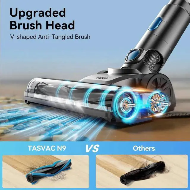 Alt view image 2 of 2 - Tasvac N7 Blue Vacuum Cleaner 1.2l Wireless 250w