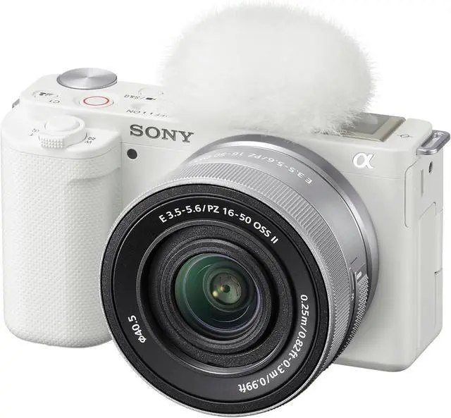 Alt view image 2 of 3 - Sony Alpha ZV-E10 APS-C Mirrorless Vlog Camera with 16-50mm Lens White