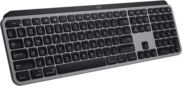 Alt view image 11 of 17 - Logitech MX KEYS FOR MAC 920-009552 Space Gray Bluetooth Wireless Keyboard