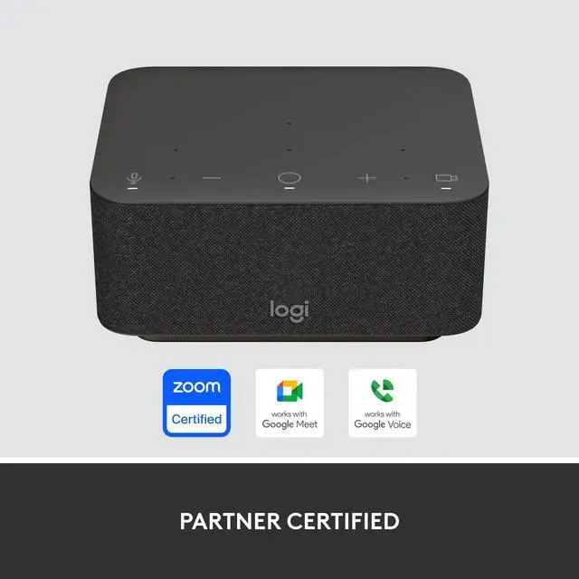 Alt view image 2 of 7 - Logitech Logi Dock USB C Speakerphone Docking Station Graphite