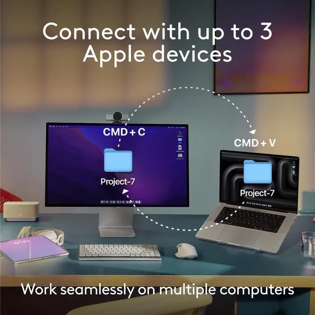 Alt view image 7 of 7 - MX Keys S Wireless Keyboard for Mac