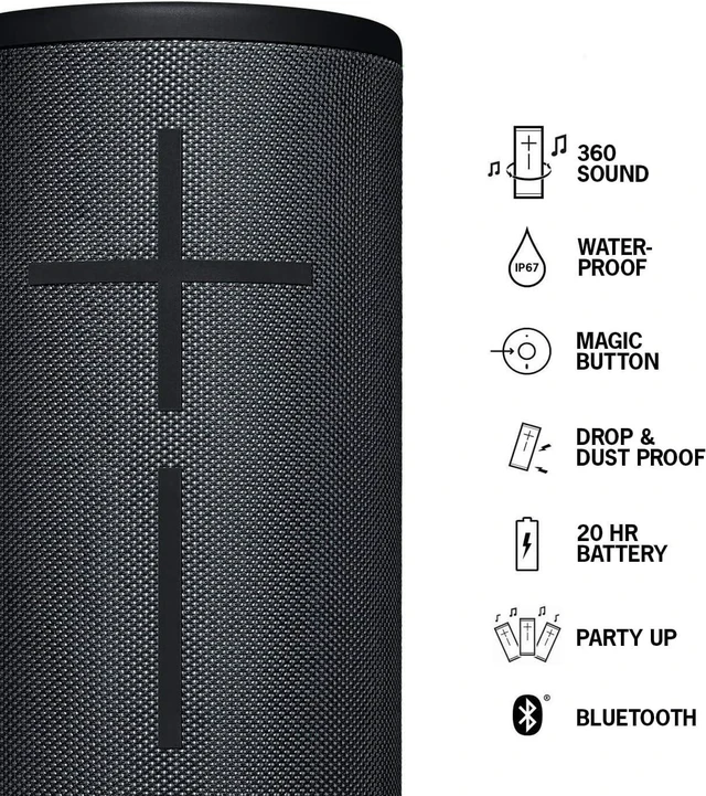 Alt view image 2 of 3 - Ultimate Ears Megaboom 3 Wireless Speaker - Black