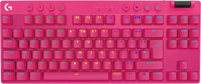 Main image of Logitech G Pro X 60 LIGHTSPEED Wireless Keyboard Tactile Magenta