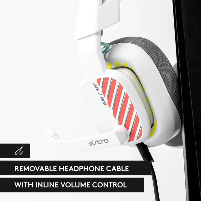 Alt view image 6 of 7 - Logitech Astro A10 Gen 2 Wired Gaming Headset White