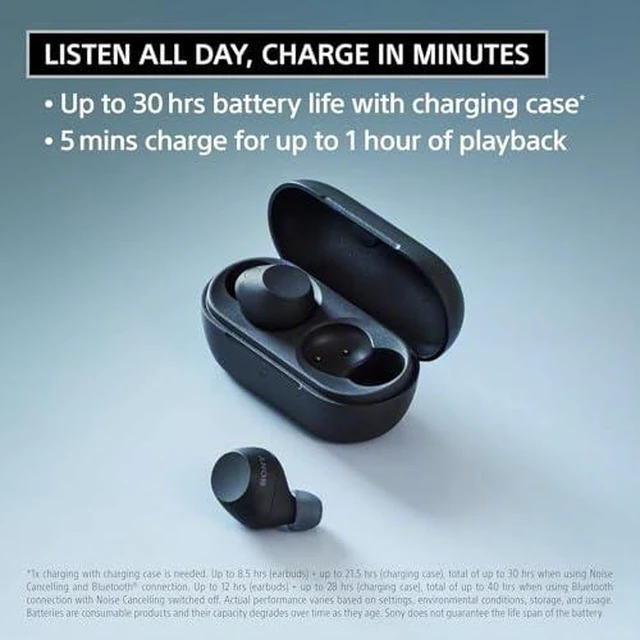 Alt view image 3 of 7 - SONY WFC710N/P Headphones