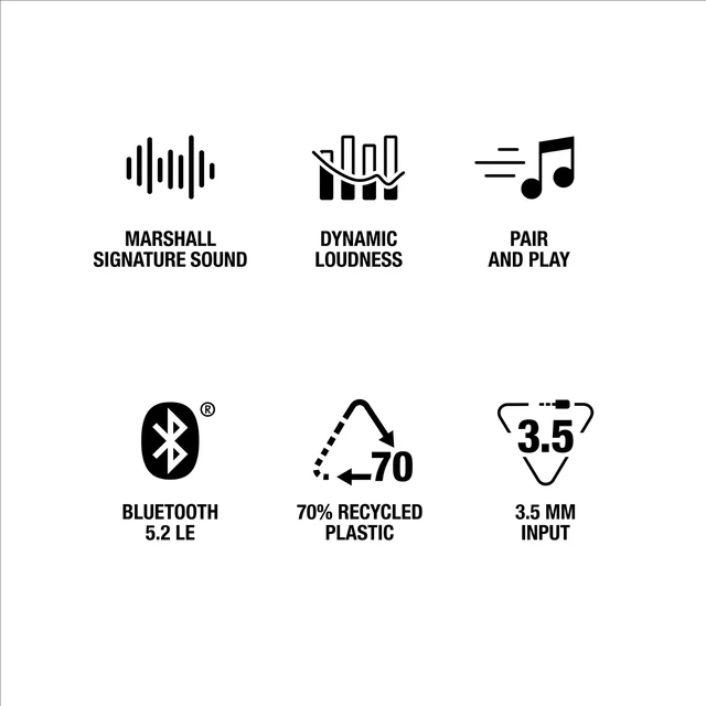 Alt view image 5 of 7 - Marshall Acton III Bluetooth Home Speaker, Black