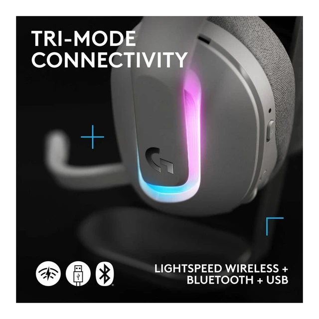 Alt view image 3 of 7 - Logitech G522 LIGHTSPEED Wireless Gaming Headset White