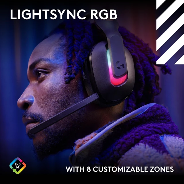 Alt view image 4 of 6 - Logitech Astro A20 X LIGHTSPEED Wireless Gaming Headset Black