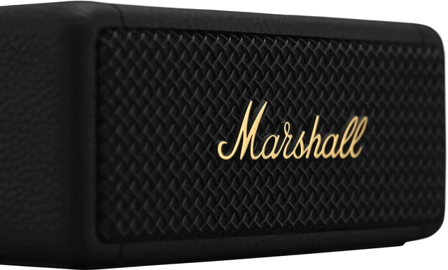 Alt view image 2 of 7 - Marshall Emberton II Portable Bluetooth Speaker, Black & Brass