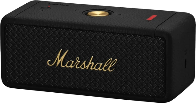 Alt view image 3 of 7 - Marshall Emberton II Portable Bluetooth Speaker, Black & Brass
