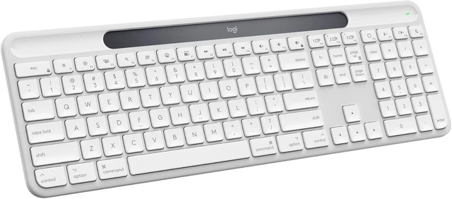 Alt view image 8 of 14 - Logitech Signature Slim Solar+ Keyboard for Mac Bluetooth 920013787