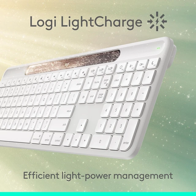 Alt view image 10 of 14 - Logitech Signature Slim Solar+ Keyboard for Mac Bluetooth 920013787