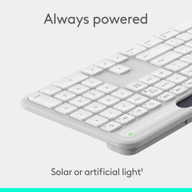 Alt view image 9 of 14 - Logitech Signature Slim Solar+ Keyboard for Mac Bluetooth 920013787