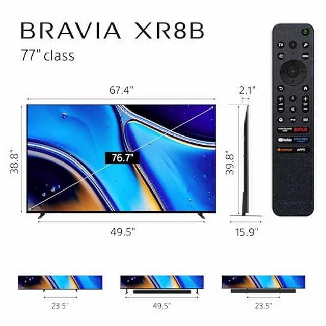 Alt view image 2 of 7 - SONY K77XR8B TVs
