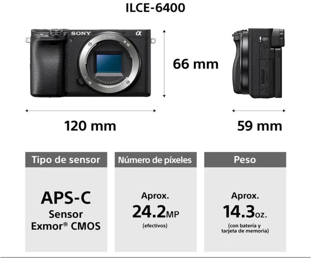 Alt view image 6 of 7 - SONY ILCE6400KB Interchangeable Lens Camera