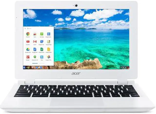 Main image of Acer CB3-111-C670 Certified Refurbished Chromebook Intel Celeron N2830 (2.16 GHz) 2 GB Memory 16 GB SSD 11.6" Chrome OS 32-Bit Manufacturer Recertified