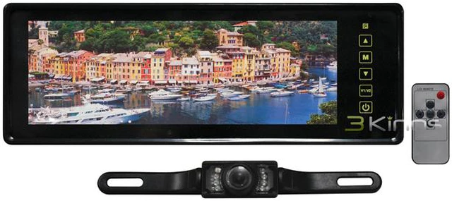 Main image of New Tview Rv808c 8.8" Tft Monitor Built In Rear View Mirror Back Up Camera