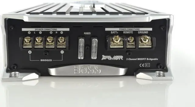 Alt view image 2 of 20 - New Boss Ar1600.2 1600 Watt 2 Channel Car Amplifier Car Audio Car Amp Class A/B