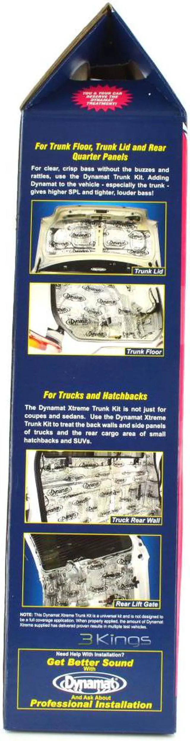 Alt view image 3 of 20 - Dynamat 19405 Five 18 x 32 Sheets Xtreme Trunk Kit