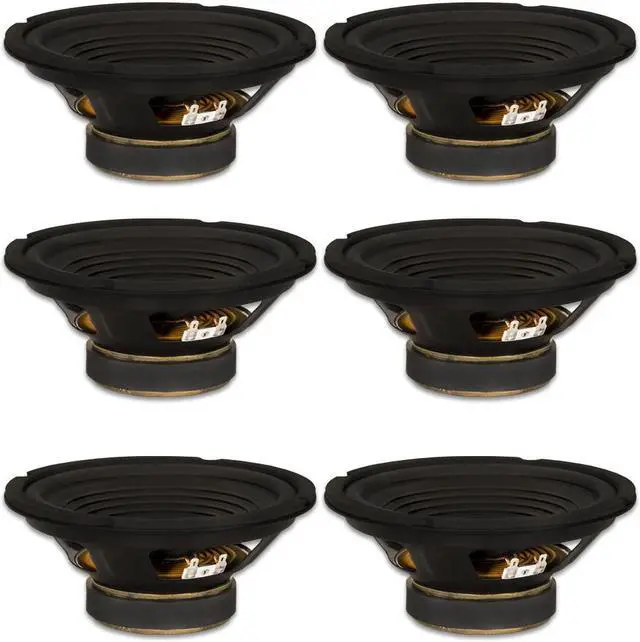 Main image of 6 Goldwood Sound GW-208/8 OEM 8" Woofers 200 Watts each 8ohm Replacement Speakers