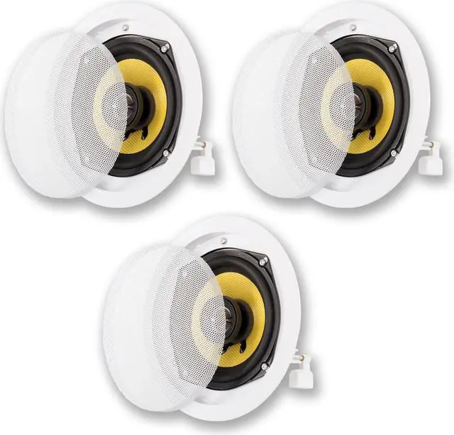 Main image of Acoustic Audio HD-5 In Ceiling Speakers Home Theater Surround Sound 3 Speaker Set