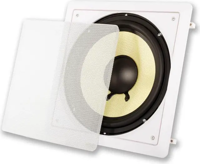Alt view image 3 of 7 - Acoustic Audio HD-S10 Flush Mount Subwoofers with 10" Speaker and Amps 2 Pack