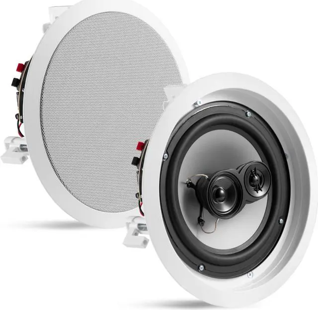 Alt view image 8 of 8 - Acoustic Audio CS-IC83 In Ceiling 8" Home Theater 7 Speaker Set 3 Way Flush Mount