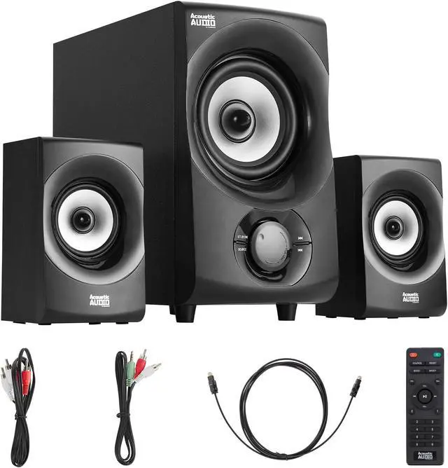 Main image of Acoustic Audio by Goldwood AA5240 Home Theater 5.1 Bluetooth Speaker System with Optical, USB and SD Inputs, Black