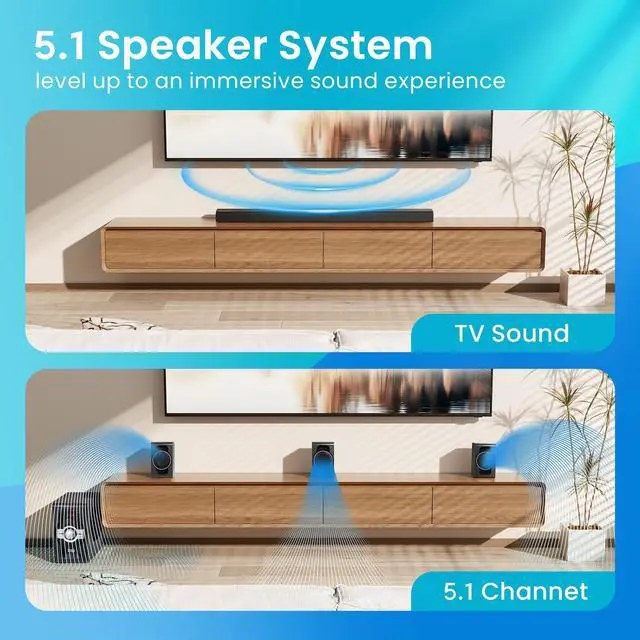 Alt view image 3 of 7 - Acoustic Audio PSW10 Home Theater Powered 10" Subwoofer Black Down Firing Sub
