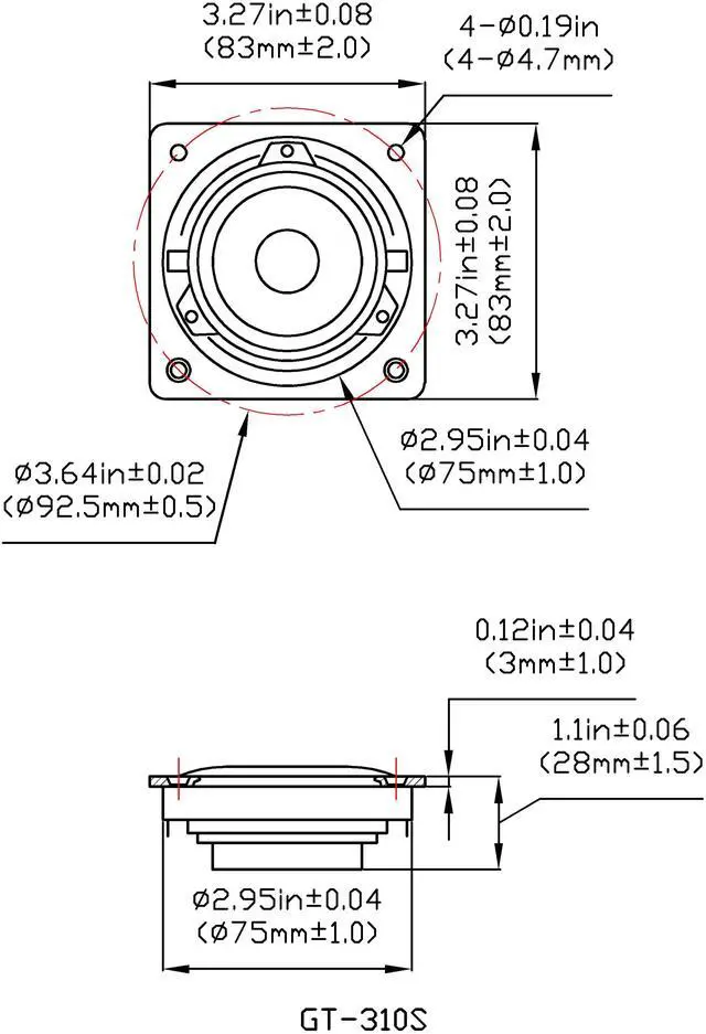 Alt view image 2 of 5 - 2 Goldwood Sound GT-310/S Mylar Dome Shielded Tweeters 80 Watt each 8ohm Replacement Tweeters