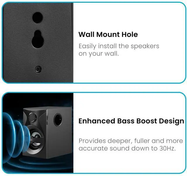 Alt view image 14 of 15 - Acoustic Audio by Goldwood AA5400 6 Piece Surround Sound System Set Home Theater