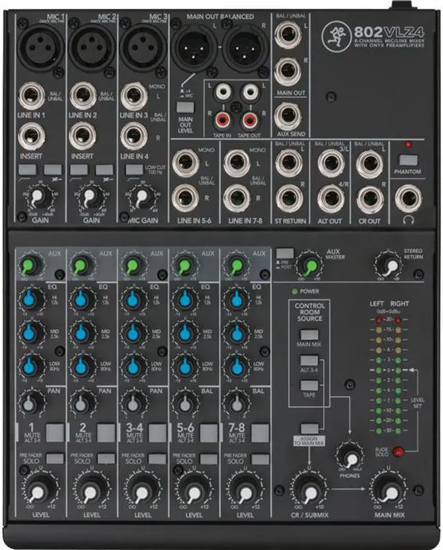 Main image of Mackie 802-VLZ4 8 Channel Mixer