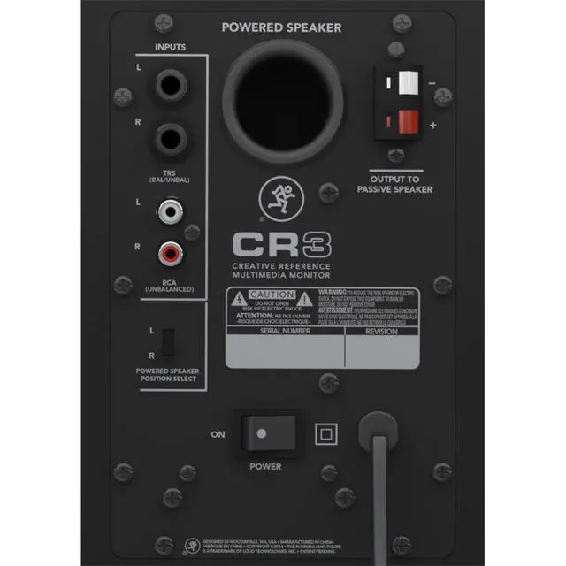 Alt view image 2 of 17 - Mackie CR3 Pair Powered Multimedia Monitor Speakers Studio Design