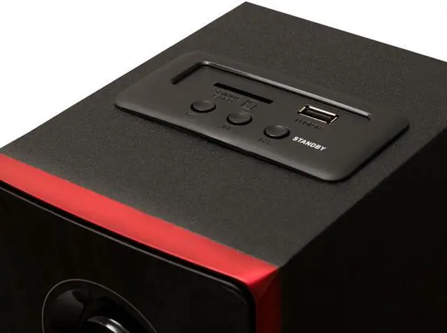 Alt view image 2 of 7 - Acoustic Audio AA2103 Bluetooth Home 2.1 Speaker System for Multimedia Computer Gaming