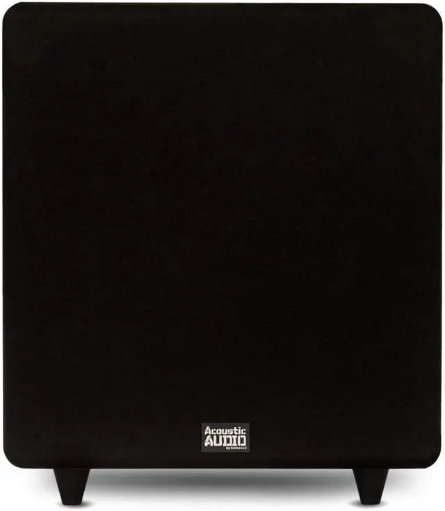 Alt view image 2 of 7 - Acoustic Audio PSW500-12 Home Theater Powered 12" LFE Subwoofer Black Front Firing Sub