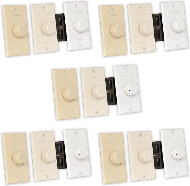 Main image of Theater Solutions TSVCD Speaker Volume Control 3 Color White Ivory Almond 5 Pack