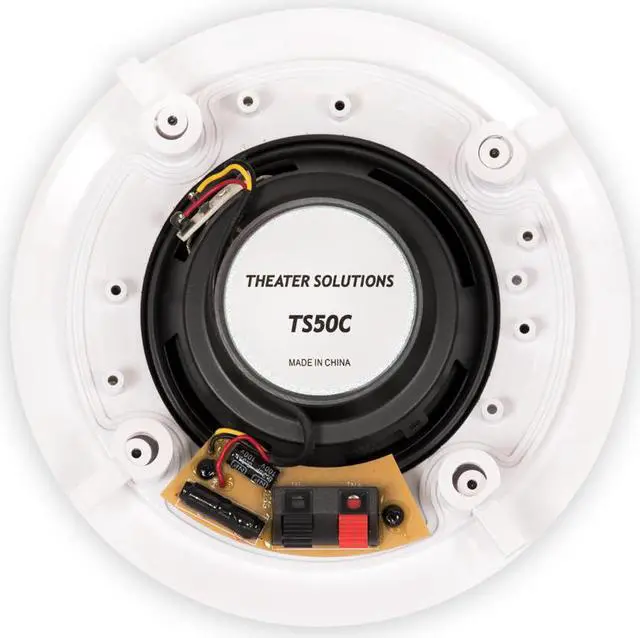 Alt view image 4 of 5 - Theater Solutions TS50C In Ceiling Speakers Surround Sound Home Theater 10 Pair Pack