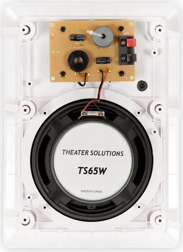 Alt view image 7 of 10 - Theater Solutions TS65W In Wall 6.5" Speakers Surround Sound Home Theater 3 Speaker Set