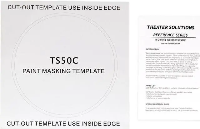 Alt view image 5 of 5 - Theater Solutions TS50C In Ceiling Speakers Surround Sound Home Theater 10 Pair Pack