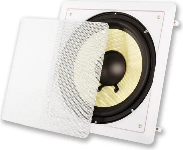 Alt view image 2 of 7 - Acoustic Audio HD-S10 Flush Mount Subwoofers with 10" Speaker and Amps 3 Pack
