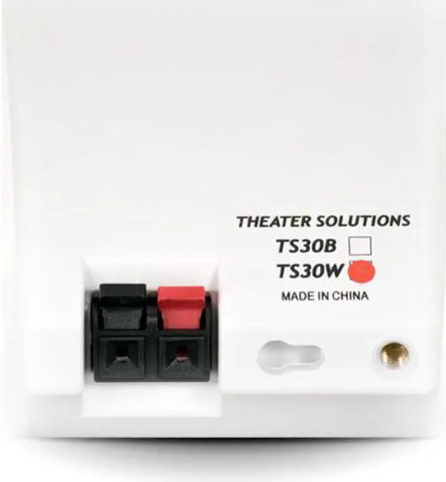 Alt view image 3 of 5 - Theater Solutions TS30W Mountable Indoor Speakers White Bookshelf 2 Pair Pack