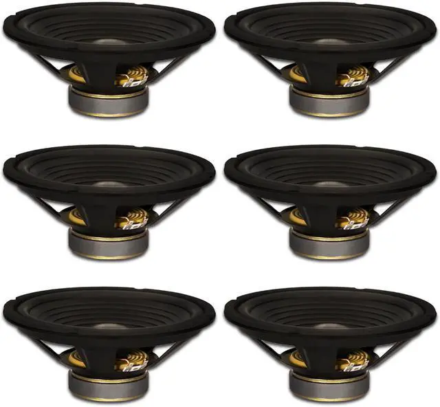 Main image of 6 Goldwood Sound GW-210/4 OEM 10" Woofers 220 Watts each 4ohm Replacement Speakers