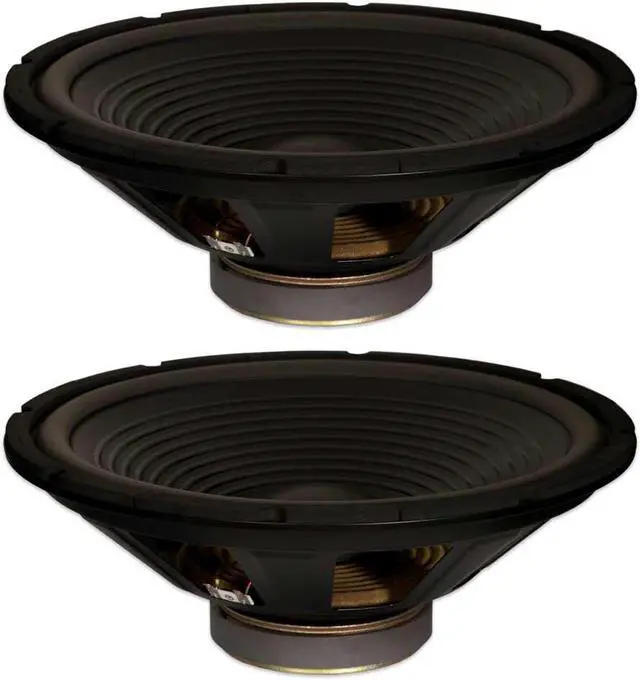 Main image of 2 Goldwood Sound GW-215/40/8 OEM 15" Woofers 300 Watts each 8ohm Replacement Speakers