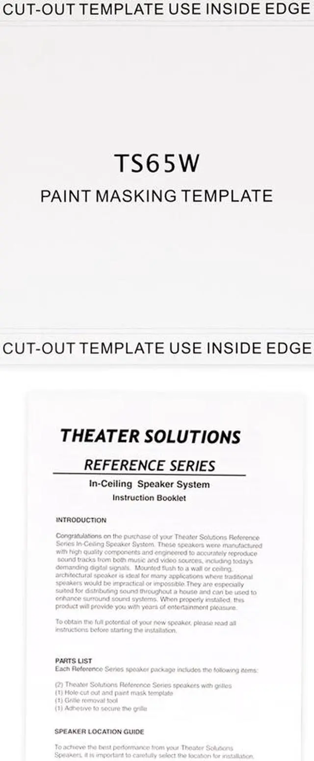 Alt view image 9 of 10 - Theater Solutions TS65W In Wall 6.5" Speakers Surround Sound Home Theater 3 Speaker Set
